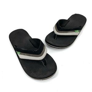 SANUK Black Yoga May Comfort Thong Flip Flop Sandals